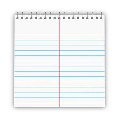 Steno Pads, Gregg Rule, Red Cover, 80 White 6 X 9 Sheets, 6/pack