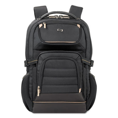 Pro Backpack, Fits Devices Up To 17.3", Polyester, 12.25 X 6.75 X 17.5, Black