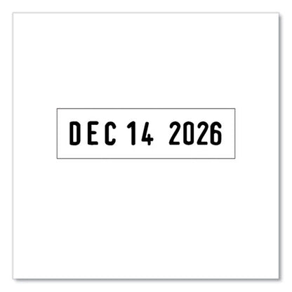 Printy Economy Date Stamp, Self-inking, 1.63" X 0.38", Black