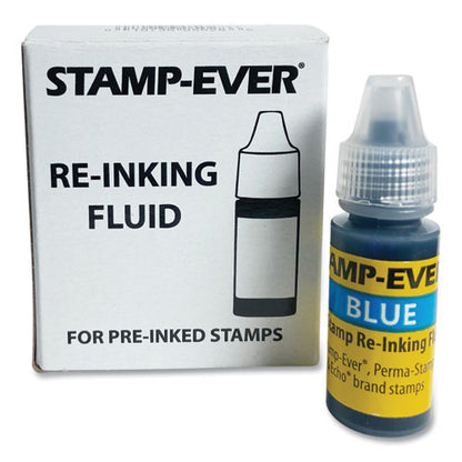 Refill Ink For Clik! And Universal Stamps, 7 Ml Bottle, Blue