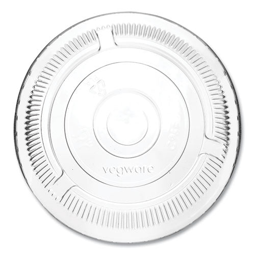 96 Series Cold Cup Lids, Fits Vegware 96-series Cold Cups, Plastic, Clear, 1,000/carton