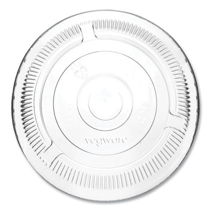 96 Series Cold Cup Lids, Fits Vegware 96-series Cold Cups, Plastic, Clear, 1,000/carton