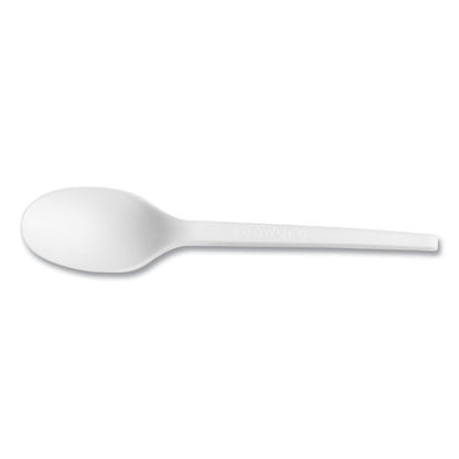 White Cpla Cutlery, General Purpose Spoon, Plastic, 1,000/carton