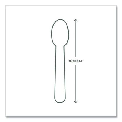 White Cpla Cutlery, General Purpose Spoon, Plastic, 1,000/carton