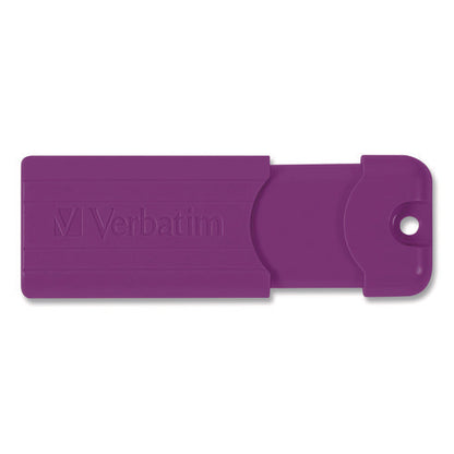 Pinstripe Usb 3.2 Flash Drive, 64 Gb, Assorted Colors, 5/pack