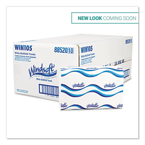 Multifold Paper Towels, 1-ply, 9.25 X 9.5, White, 250/pack, 16 Packs/carton
