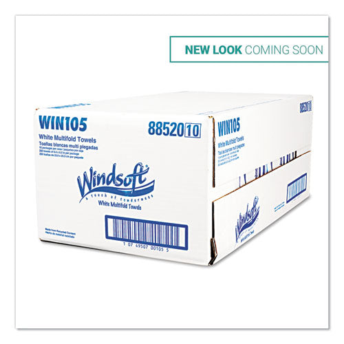 Multifold Paper Towels, 1-ply, 9.25 X 9.5, White, 250/pack, 16 Packs/carton