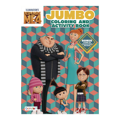 Despicable Me 4 Jumbo Coloring And Activity Book, Ages 3 And Up, 10.75 X 7.75 Sheets, 64 Pages