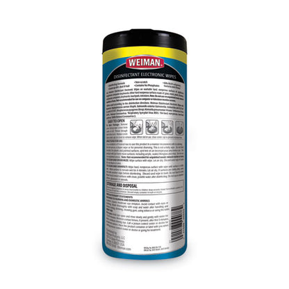 E-tronic Wipes, 1-ply, 7 X 8, White, 30/canister, 4 Canisters/carton