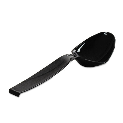 Caterline Plastic Serving Spoons, 9", Black, 144/carton