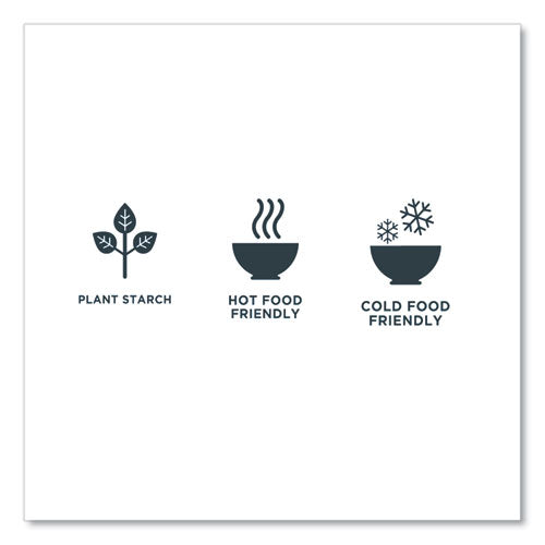 Ecosense Renewable Plant Starch Cutlery, Knife, Plastic, Cream, 50/pack