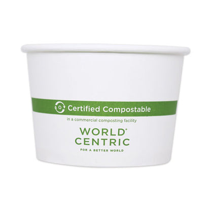 Paper Bowls, 8 Oz, 3.5" Diameter X 2.3" H, White, 1,000/carton