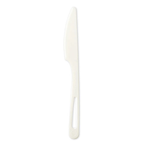 Tpla Compostable Cutlery, Knife, Plastic, White, 1,000/carton