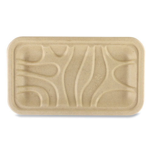 Fiber Trays, 8.3 X 4.9 X 0.7, Natural, Paper, 500/carton
