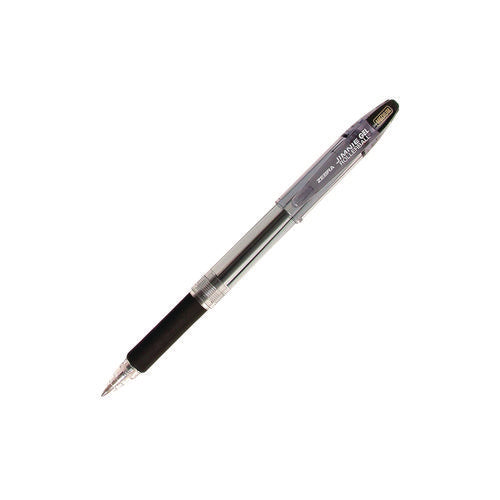 Jimnie Gel Pen, Stick, Medium 0.7 Mm, Black Ink, Clear/black Barrel, 12/pack