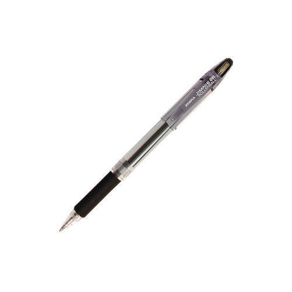 Jimnie Gel Pen, Stick, Medium 0.7 Mm, Black Ink, Clear/black Barrel, 12/pack
