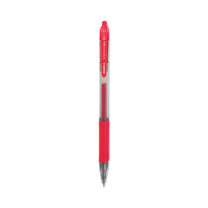 Sarasa Dry Gel X20 Gel Pen, Retractable, Medium 0.7 Mm, Red Ink, Clear/red Barrel, 12/pack