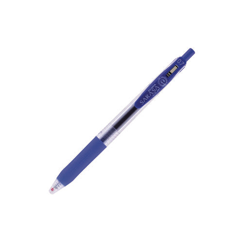 Sarasa Clip Gel Pen, Retractable, Medium 0.7 Mm, Blue Ink, Clear/blue Barrel, 12/pack