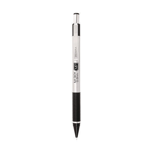 M-301 Mechanical Pencil, 0.5 Mm, Hb (#2), Black Lead, Silver/black Barrel, 2/pack