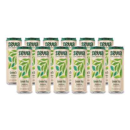 Zero Sugar Naturally Sweetened Green Tea, 12 Oz Can, 12/carton