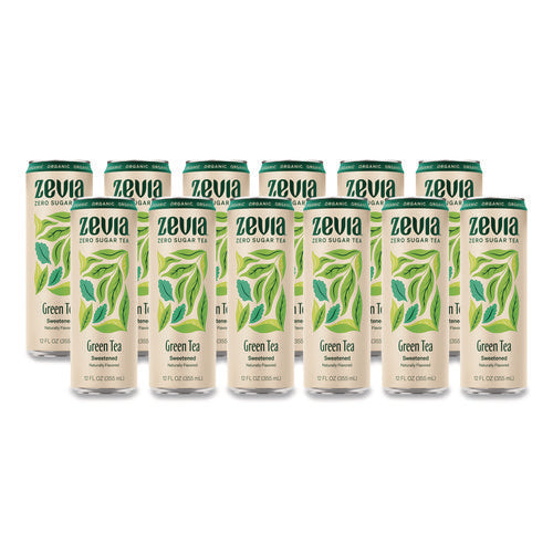 Zero Sugar Naturally Sweetened Green Tea, 12 Oz Can, 12/carton